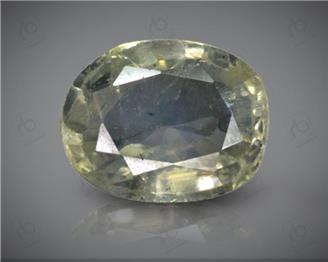 Yellow Sapphire Unheated & Untreated Natural Certified  3.37 carats - DIN 89127